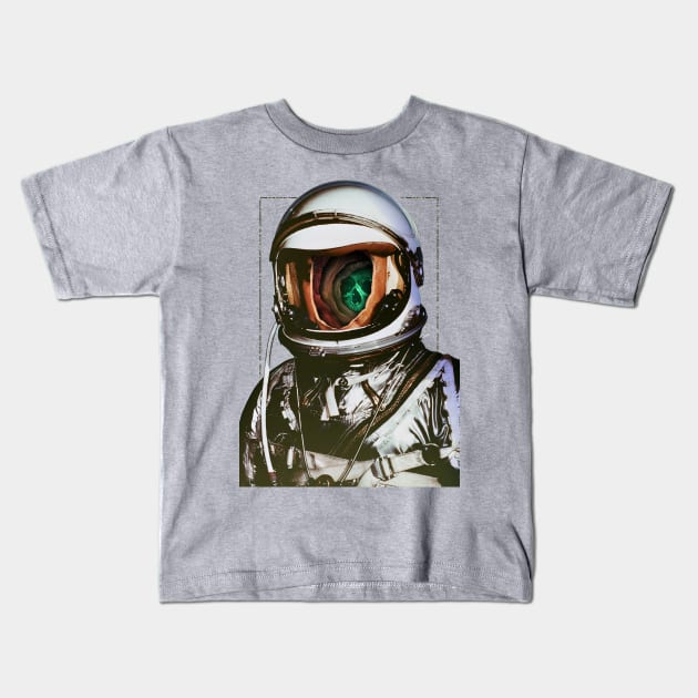 Astronaut Kids T-Shirt by AlexEckmanLawn